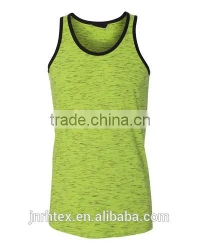 95% cotton 5% spandex mens gym injected slub tank top