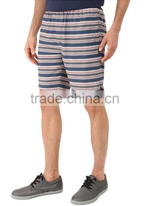 High Quality China Manafacturing Wholesale Stripped Sweat Shorts in Hot Season