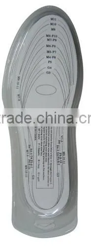 With cutting lines printed anti shock memory foam insole
