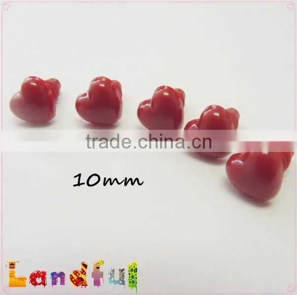 10mm Crimson Heart Nose Plastic Nose Cat Nose Amigurumi Nose