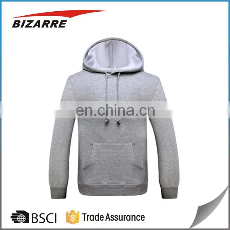 Trendy warm men winter hoodies blank