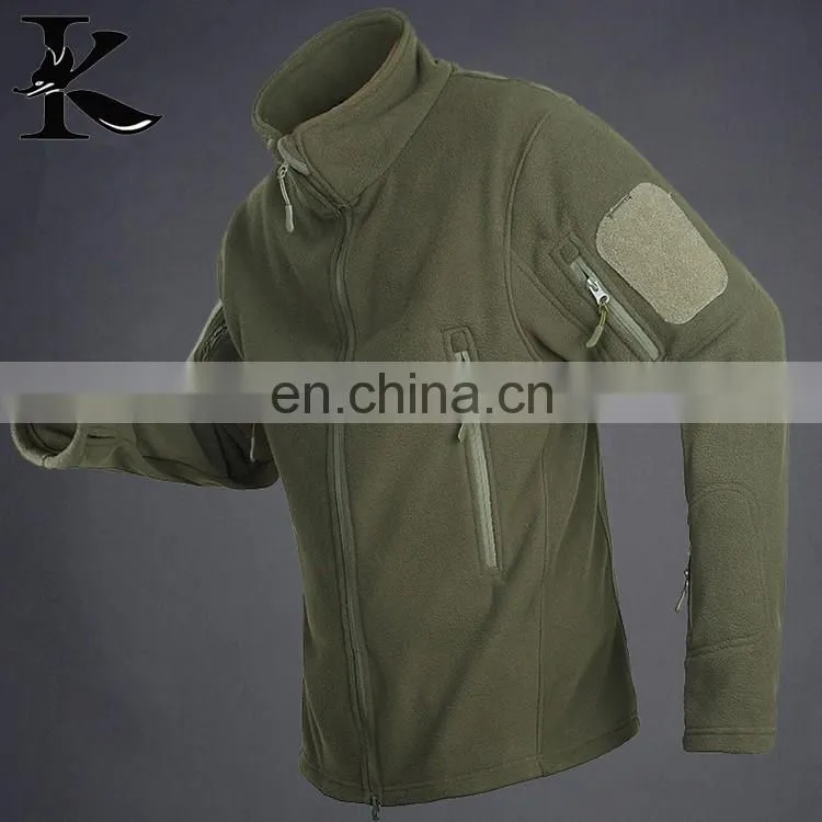 Men tactical polar fleece jacket