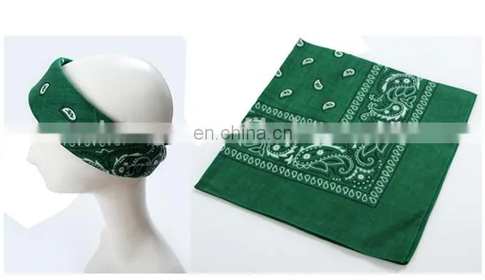 22 Colors Available Men and Women Cotton Cheap Cycling Bandana