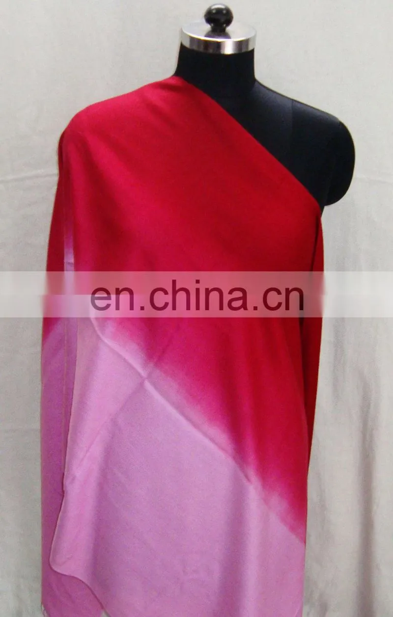 100% Silk side dye and tie