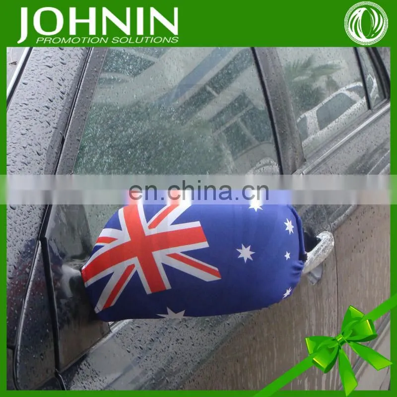 custom fabric heat transfer printing car side mirror cover