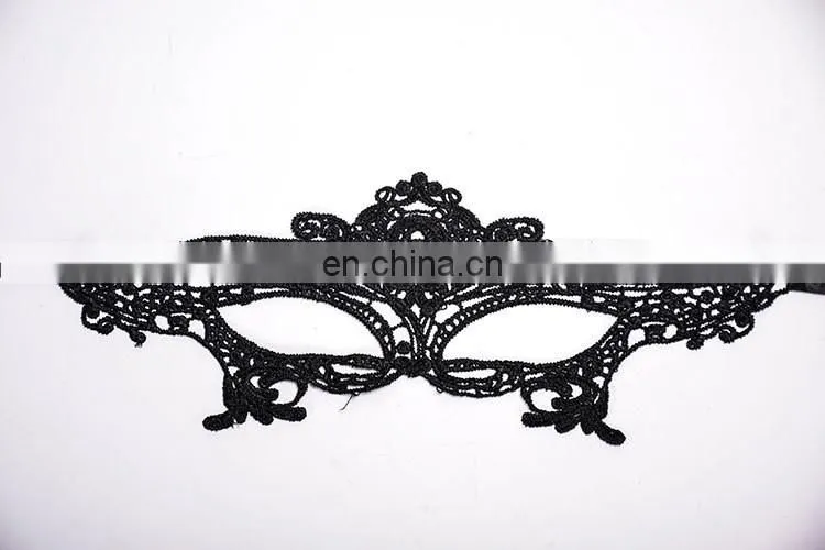 New Masquerade Halloween Exquisite Lace Half Face Mask For Lady Black White Option Fashion Sexy