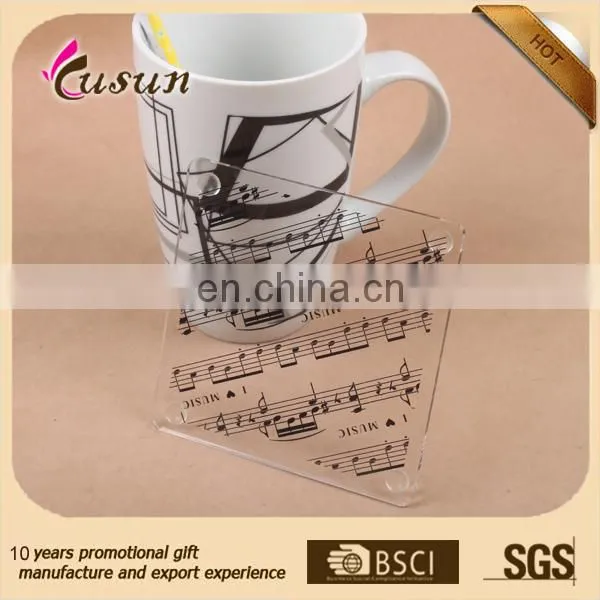 Small size Square shaped acrylic coaster for bars coaster