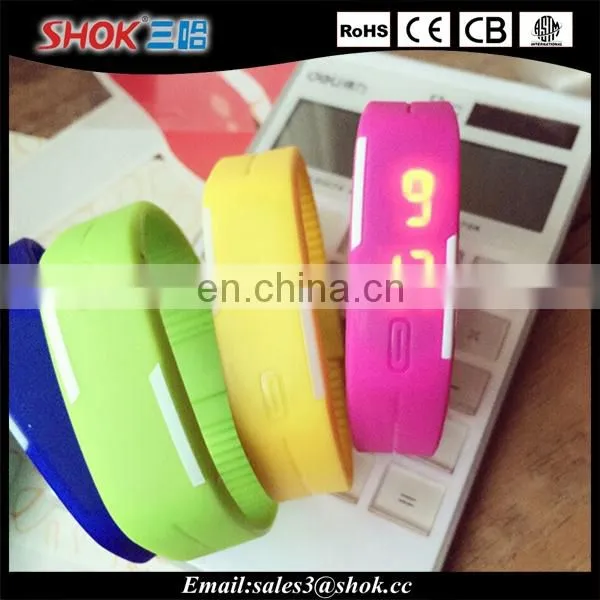 2015 new products alibaba resistant Sports Bracelet touch screen led watch