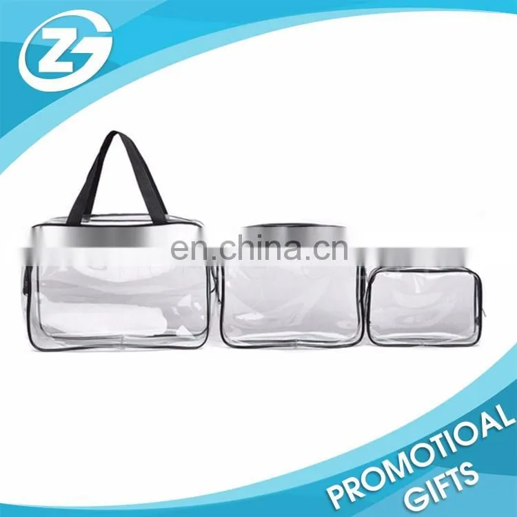 promotional plastic travel pvc lady makeup bag
