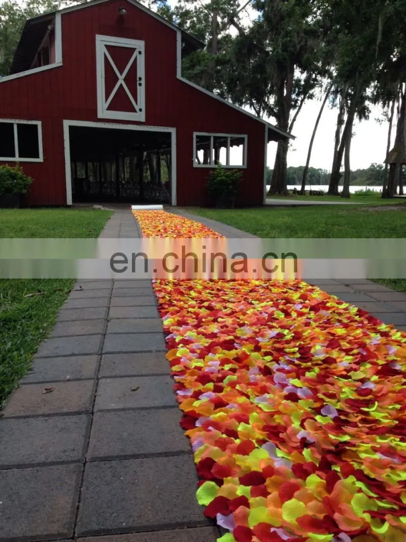 Rustic Wedding Petal Aisle Runner
