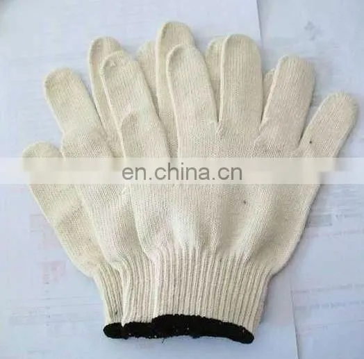 high quality kid's white cotton lycra gloves