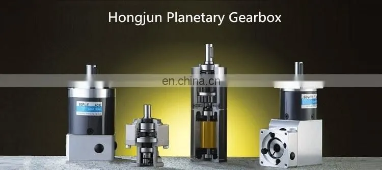 Hongjun PLE40 Ratio 3 4 5 8 10 Single Stage Planetary Gearbox High Quality Speed Reduction Original Round Flange Output Reducer