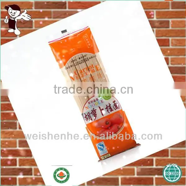 Dehydrated carrot noodles