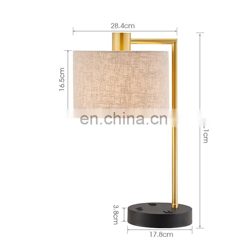 Factory direct Nordic bedroom table lamp bedside lamp creative designer simple modern living room table lamp