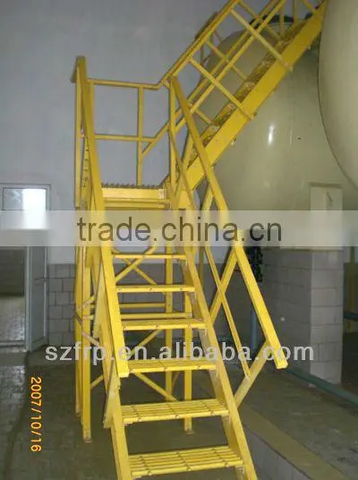 High strength FRP/GRP fiberglass folding ladder