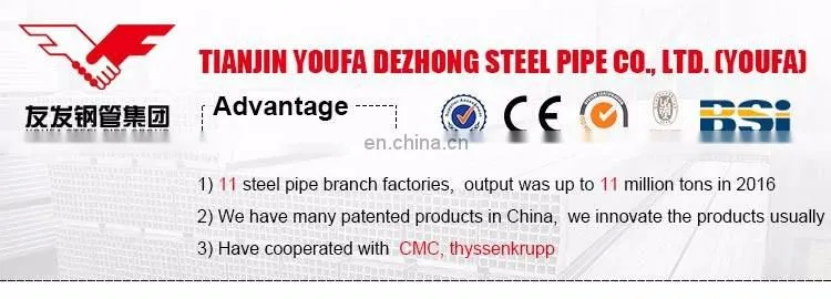 ms hollow section square steel pipe/iron square tube gate