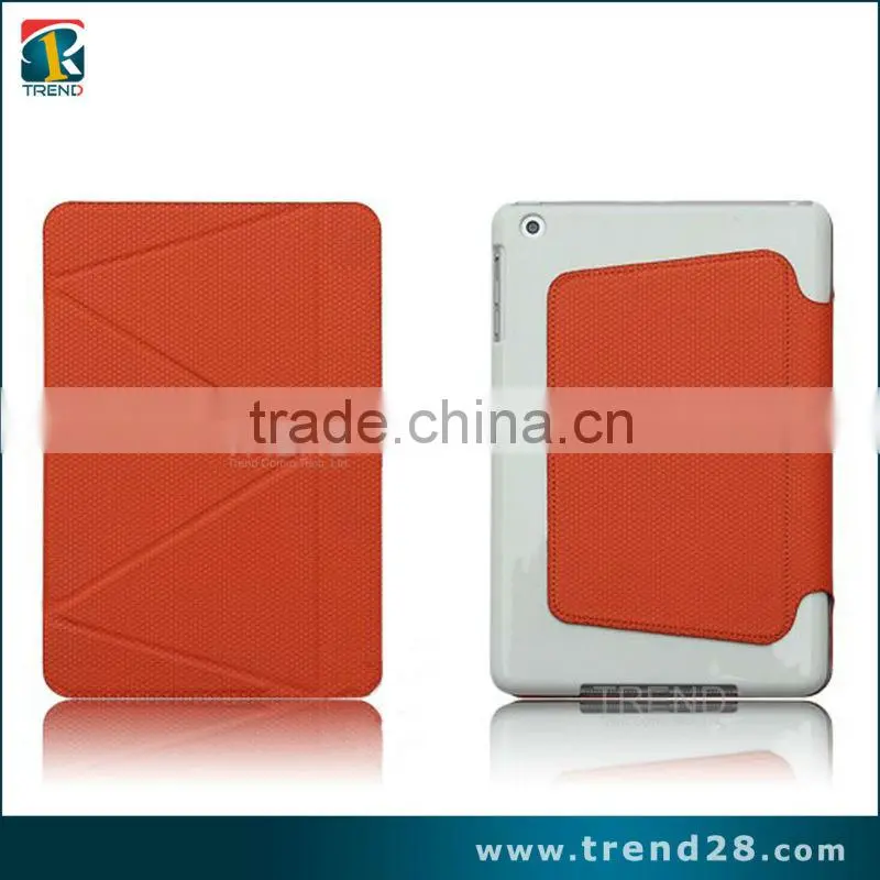 kickstand folding leather case for ipad mini