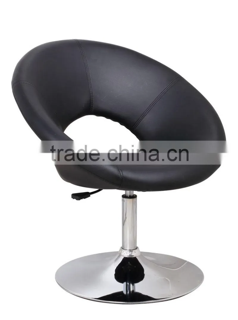 cheap design pu metal high swivel bar lounge chairs