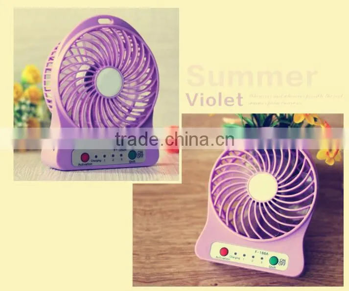 Fashionable Mini USB Fan with More Function Newest USB Desk Fan 3.5 Inch