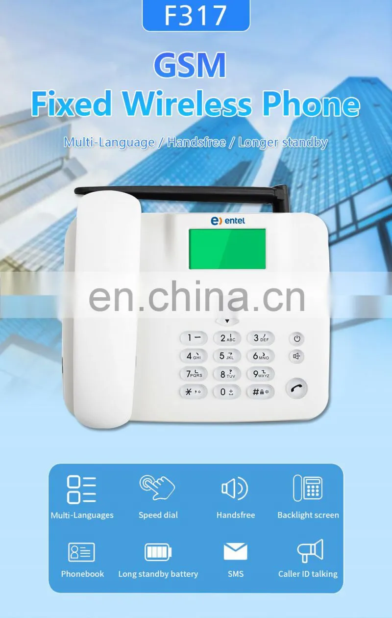 ALLINGE SDS1440 Customized Cheap Smart Telephone Desk Corded Fixed GSM Landline Phones Corded Telephones with Sim Card Slots