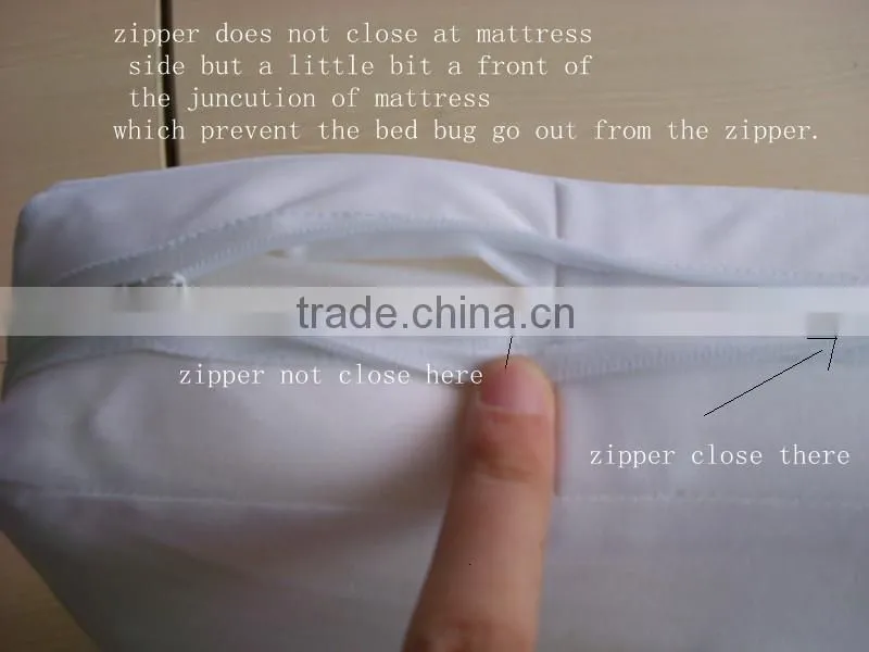 zippered anti bed bug encasement waterproof