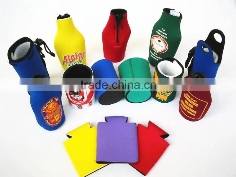 soft neoprene can cooler with sleeve