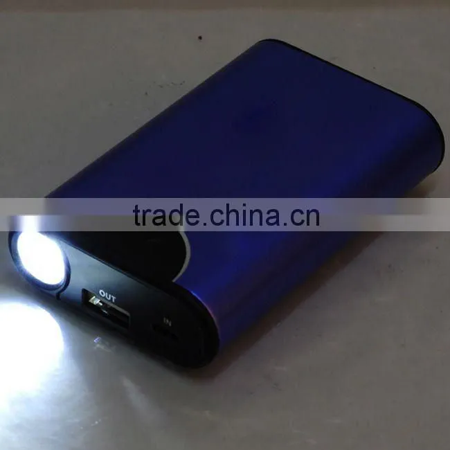 High capacity external backup battery with big LED Light for smartphone, MP005
