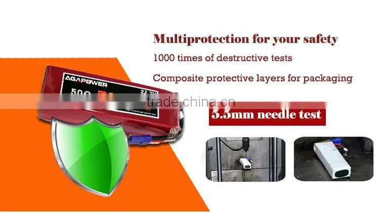 AGA POWER High rate and High power Long Cycle life 50 C 22.2V 5200mah li-polymer RC helicopter battery