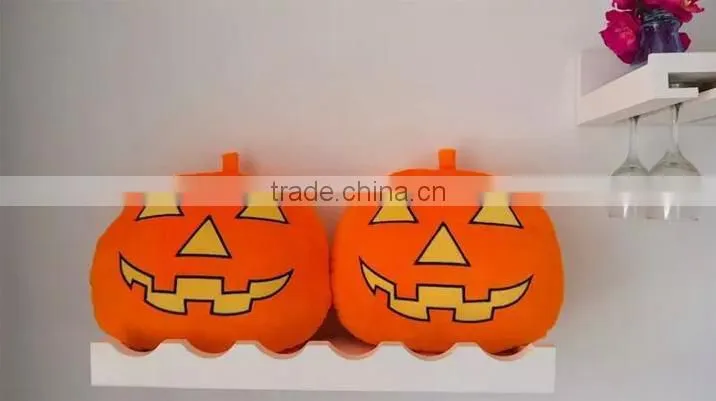 Halloween funny gift pumpkin shape pillow sleep plush toy wholesale