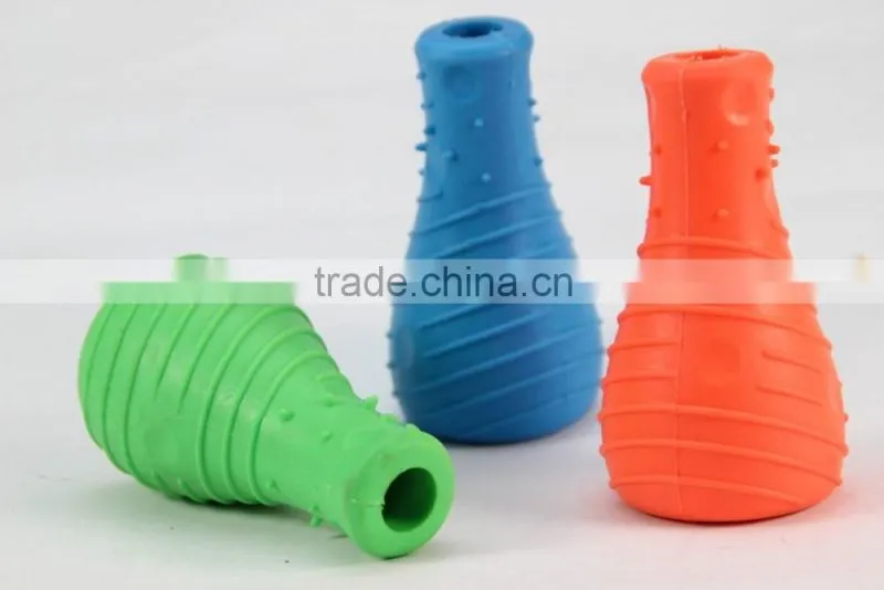 wholesale pet products factory rubber bottle pet cat dog chew toy