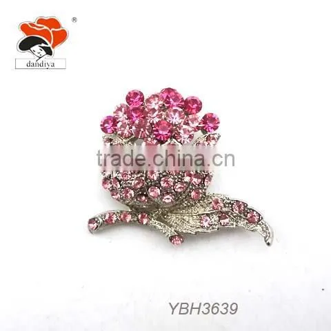 Promotion Snowman Rhinestone Europen Style Crystal Brooch And Copper Brooch For Party