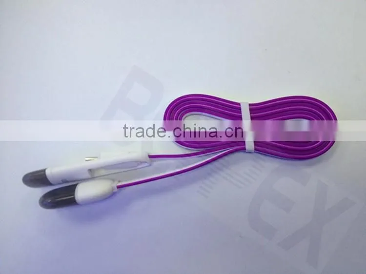 Multifunction Flat 2-in-1 Micro USB Cable