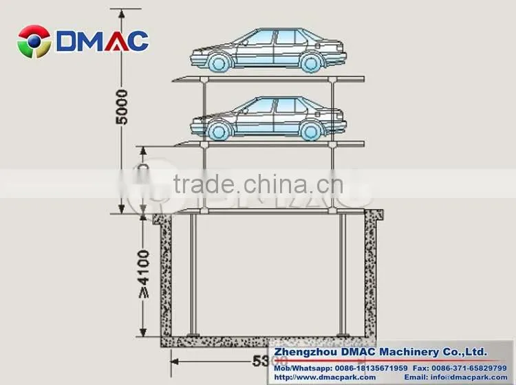 plc control car parking system pit