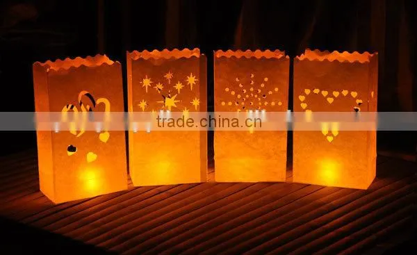 Tea light Holder Luminaria Paper Lantern Candle Bag For Christmas Party Wedding Decoration Products