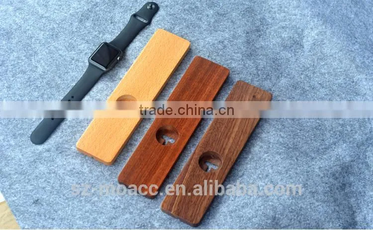 2015 new coming wooden for apple watch charger stand
