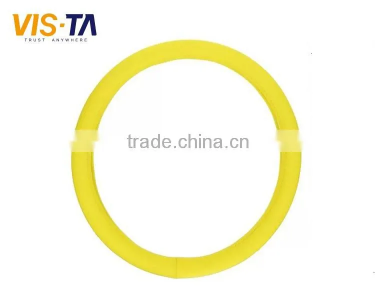 universal colorful good design car steering wheel cover leather