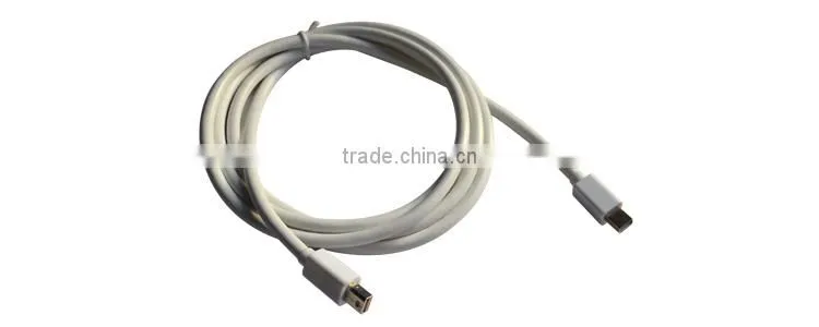 Standard mini dp to mini displayport cable ,male to male mini dp