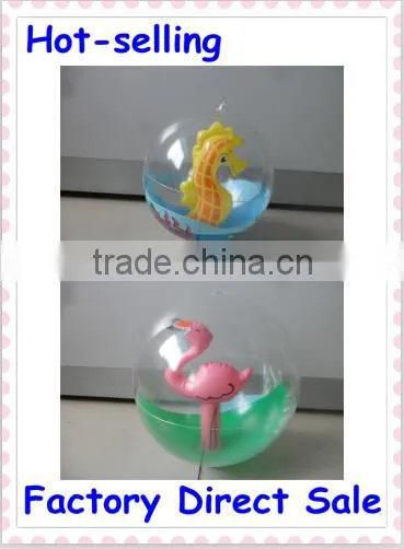 PVC Inflatable beach ball with roll inside/ Inflatable Promotional Beach Ball