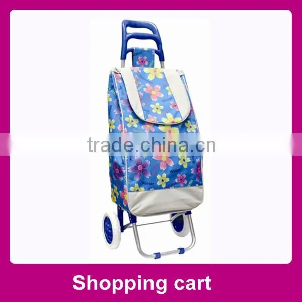 Foldable serving trolley
