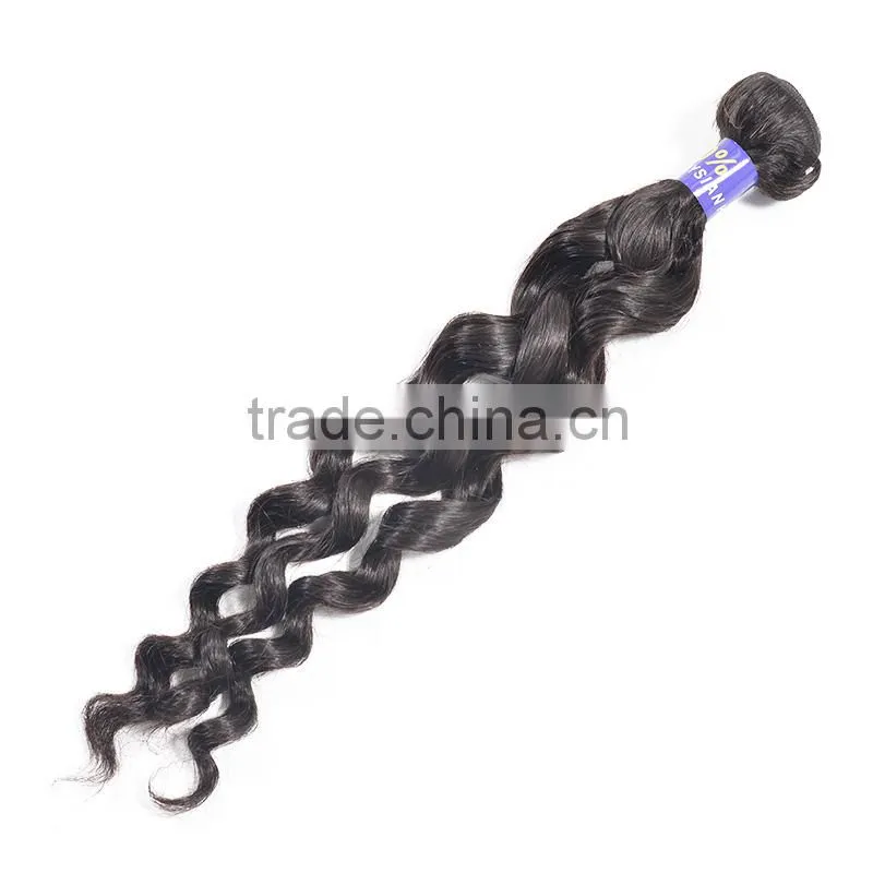 Natural French Curl Style Remy Malaysian Human Hair Extension