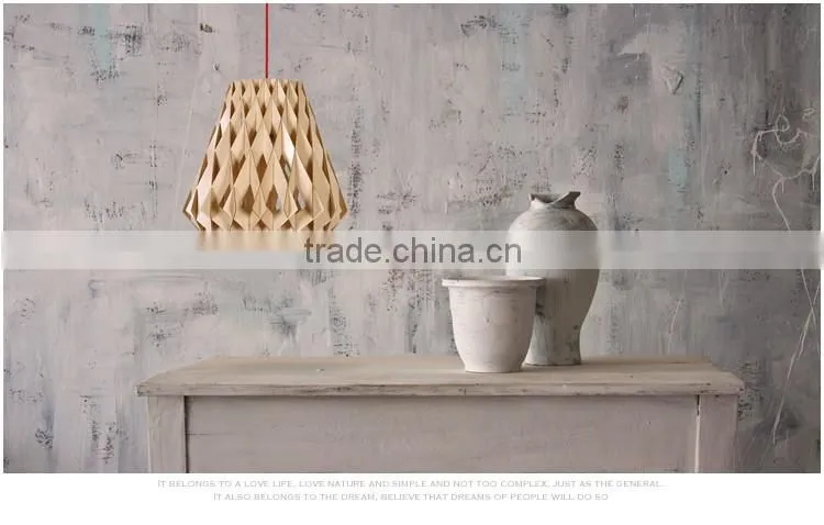 LED pendant Light JK-8005B-23 2016 New home decoration wood pendant light