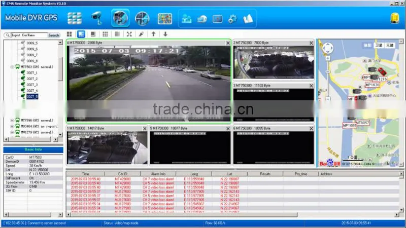 Teswell 4ch 3G GPS WIFI AHD 720P mobile dvr mini SD card mdvr streaming video mdvr