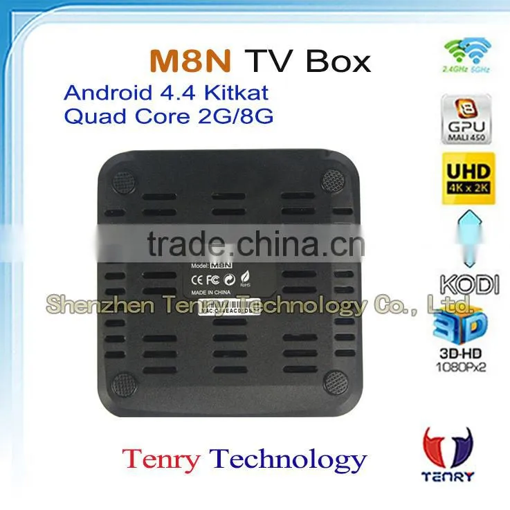 Best Original M8/M8N Android TV Box Amlogic S802 Quad Core XBMC kodi Android 4.4