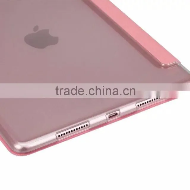 Luxury Momax Folding Leather Transparent PC Tablet Cover For iPad Pro 9.7 Smart Sleep Flip PU Leather For iPad Pro 9.7" TB-0360