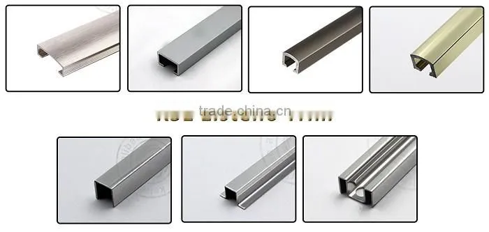 2016 top sale factory price U shape stainless steel metal tile trim