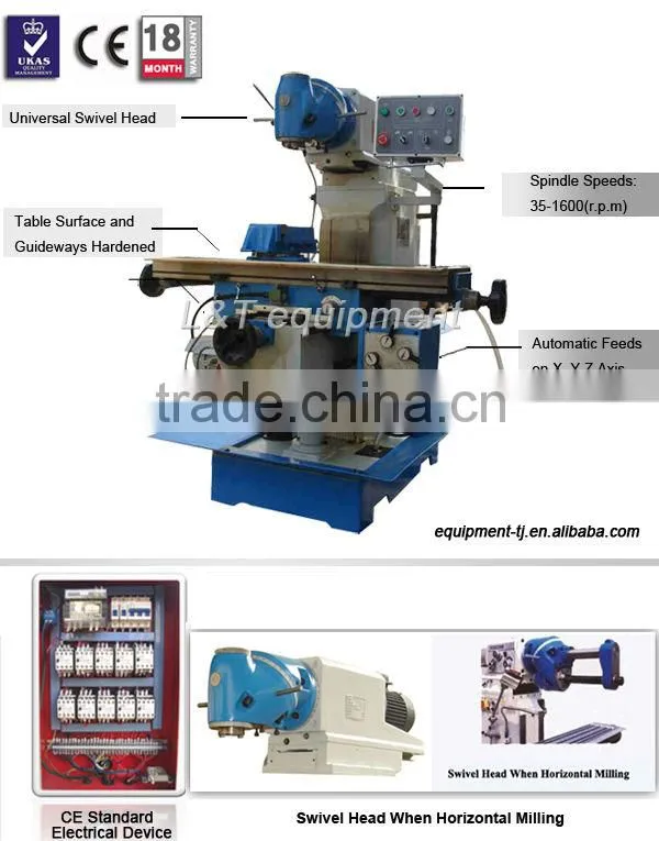 X6232A Universal Swivel Head Milling Machine Mini