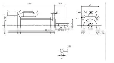 High quality 220V 100w 40mm servo motor