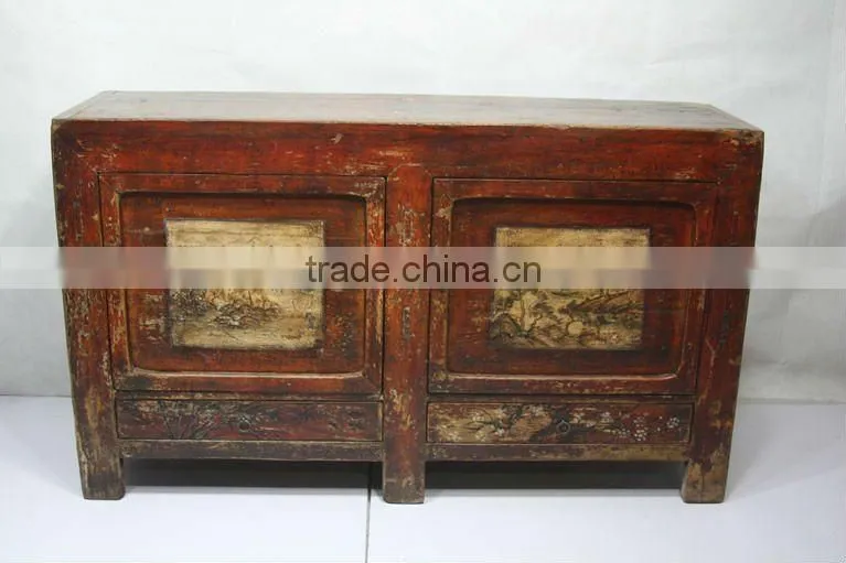 chinese antique wooden chest box