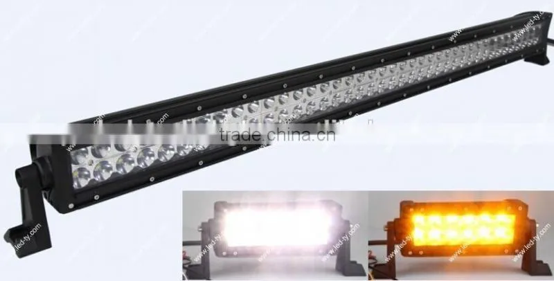 2014 Mewest Amber and White 4x4 LED Light Bar 41.5" LED Work Light Bar 240w Offroad LED Light Bar for Trucks Atv SUV