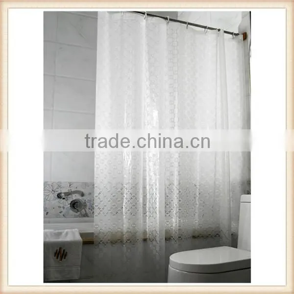 Colorful China supplier 3d peva shower curtain